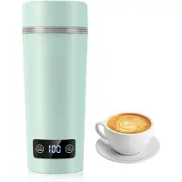 Mira Draagbare Waterkoker – 350 ML - Mini Waterkoker - Portable Reis Waterkoker - Munt - ‎21cm x 7cm x 7cm