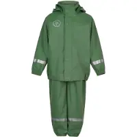 Color Kids Regenkleding m. Bretellen - PU - Dark Klimop - - 2 jaar (92) - Regenkleding