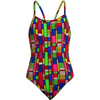Funkita Single Strap Swimsuit Veelkleurig 10 Years Meisje