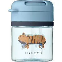 Liewood Pavia mok met rietje Fun-beach blue, 28 cl