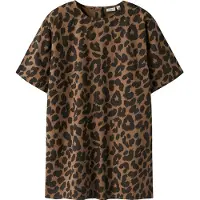 Name It Kids Jurk 'NKFBELATE' chocoladebruin / zwart