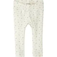 Lil’ Atelier Leggings 'NBFGago' olijfgroen / rosa / wit