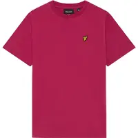 Lyle & Scott Jongens Polo's & T-shirts Plain T-shirt - Rood - Maat 140/146