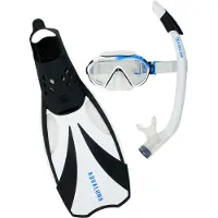 Aqua Lung Snorkelset - Adult - Compass - Black/White - - XL - XLarge - Snorkels