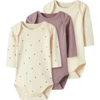 Name it Rompertje/body lichtbeige / lichtlila