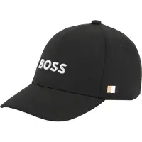 BOSS Kinderpet van katoenen twill met logostiksel