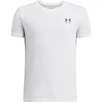 Under Armour UA B SPORTSTYLE LC SS Unisex Sportshirt - Wit - Zwart