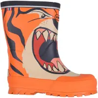 Viking Gummistiefel - Jolly - Orange/Multi m. Tiger - - 36 - Gummistiefel