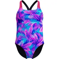 Speedo - Kid's Digital Allover Powerback - Badpak 140, purper