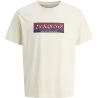 Jack & Jones JUNIOR T-shirt wit Jongens Katoen Ronde hals Logo - maat 152