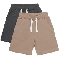 Minymo - Boy's Basic 53 Sweat Short (2-Pack) - Short 86, bruin