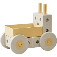 Modu Loopwagen 3-in-1 - 48x27x44 cm - Zand Grey/Honey Yellow - - OneSize - Loopwagens