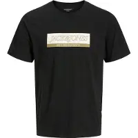 Jack & Jones JUNIOR T-shirt zwart Jongens Katoen Ronde hals Logo - maat 152