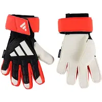 Adidas Predator Match Fingersave Keepershandschoenen Kids Zwart Wit Rood