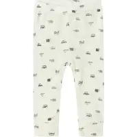 Name it Leggings 'NBMWang' geel / taupe / zwart / wit