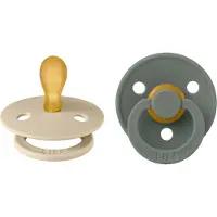 BIBS Fopspeen Symmetric Vanilla/Pine 0-6mnd 2st