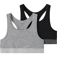 Name it BH grijs gemêleerd / zwart