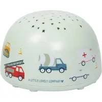A Little Lovely Company Projectielamp - 14x9 cm - Voertuigen - - OneSize - Nachtlampen