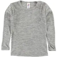 Engel - Kinder Unterhemd L/S - Merino-ondergoed 104, grijs