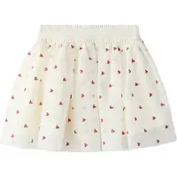 Name It Mini Rok 'NMFBEROSS' donkerrood / wit