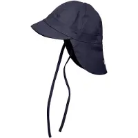 Huttelihut - Kid's Summer Hat UV20 with Neck Shade - Hoed 86/92, blauw