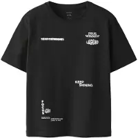 Name it KIDS T-shirt met backprint zwart Jongens Katoen Ronde hals Backprint - maat 116
