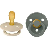 BIBS Fopspeen Symmetric Vanilla/Pine 6-18mnd 2st