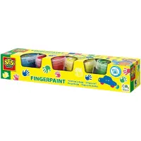 SES Creative - Fingerpaint Primary 4x110ml - (S00391)