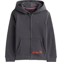 Tommy Hilfiger Capuchon sweaters NYC PRINT ZIPTHROUGH HOODIE kind 8 jaar