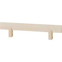 Hoppekids Bedhekken - ECO Comfort - 100x22,5 cm - Natural Hout - - OneSize - Bedhekken