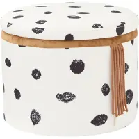Kids Concept Pippi poef met opberging Ø40x30,5 cm Multi