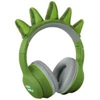 KIDYWOLF KIDYEARS Kinder Koptelefoon Dino – 85dB, Bluetooth & Jack, Opvouwbaar, Magnetische Oortjes, 4+