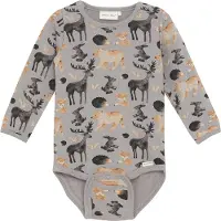 Minymo Body l/ä - AOP - Sweat - Cloudburst - - 62 - Body L/Ä