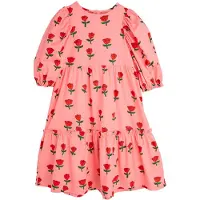 Mini Rodini Jurk - Roses AOP-bladerdeeg - Roze - - 2-3 jaar (92-98) - Jurken