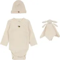 Konges Sløjd Cadeaubox - Knuffeldoekjes/Muts/Romper l/s - Offwhi - - 68 - Rompers Lange Mouw