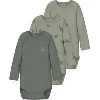 Name it Rompertje/body groen / kaki / olijfgroen