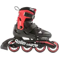 Rollerblade Rollschuhe - Microblade - Black/Rot - Inline - - 28/31 - Rollschuhe