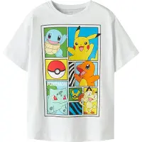 Name it Shirt 'NKMDAMS POKEMON' blauw / geel / oranje / wit