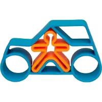 Dena textile productions 1 Car + 1 Kid Blue Neon