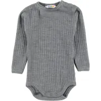 Joha - Kid's Body L/S - Merino-ondergoed 70, grijs/purper