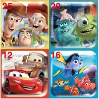 Educa - 4 progressieve puzzels - DISNEY PIXAR