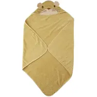 Pippi Baby Pippi Babyhandtuch - 83x83 cm - Rattan m. Katze - - One Size - Babyhandtuch