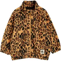 Mini Rodini Fleece Jas - Leopard - Beige - - 2-3 jaar (92-98) - Fleece Jassen