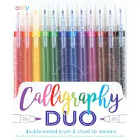Ooly - Calligraphy DUO - Dubbelzijdige stiften - 12 Kleuren