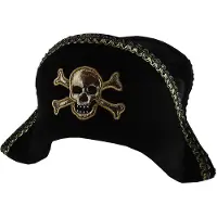 Den Goda Fen piratenhoed deluxe - verkleedhoed voor kinderen 35cm.