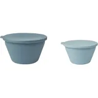 Liewood Kommen - Silicone - Opvouwbaar - 2-pack - Dale - Sea Blu - - OneSize - Kommen