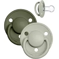 BIBS De Lux Fopspenen - 2-pack - Rond- Sage/Hunter Green - - OneSize - Fopspenen