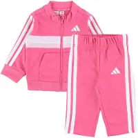 Adidas Seasonal Essentials Tiberio 3 Stripes Tricot Tracksuit Roze 6-9 Months Kinderen