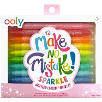 Ooly - Make No Mistake! 12 Uitwisbare glitter stiften