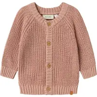 Lil´ Atelier Gebreid vest 'NBNEMLEN' oudroze